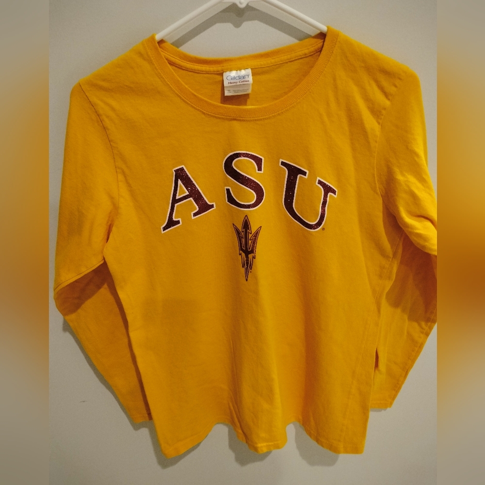 ASU Women's Yellow Long Sleeve Shirt